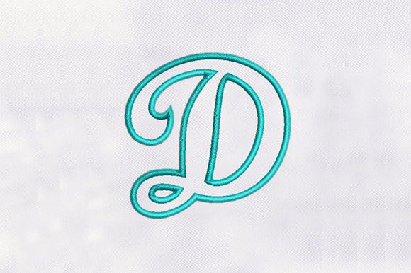Alphabet Font Puff D: A Festive Embroidery Choice