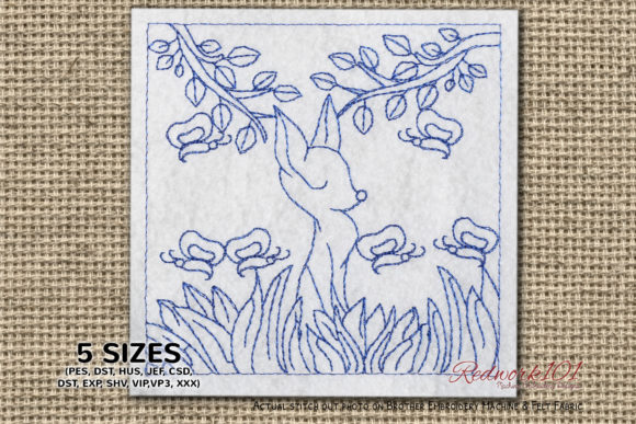 Baby Fox Meditating in Jungle Embroidery Review