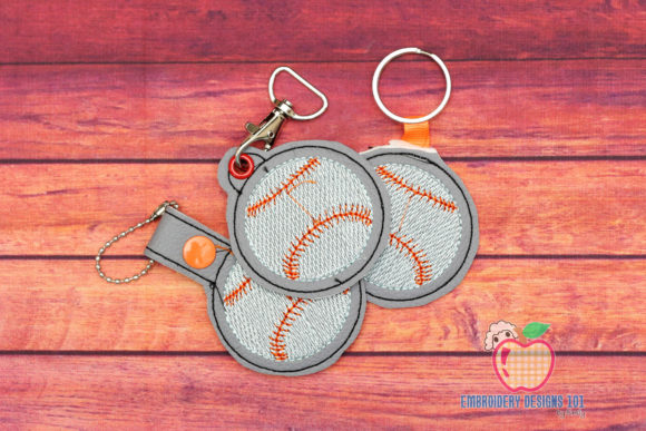 Baseball ITH Keyfob: A Stylish Embroidery Addition