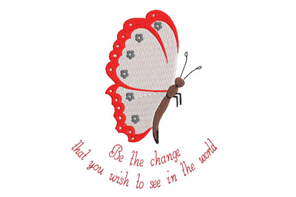 Butterfly Embroidery and Wise Quote Review