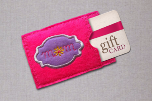 Charming Mom ITH Gift Card Holder Applique