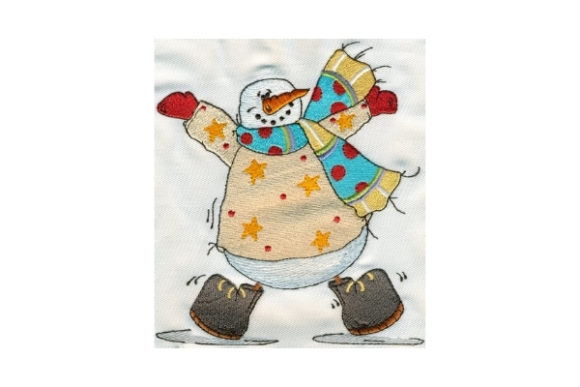 Charming Sassy Fat Dancing Snowman for Winter