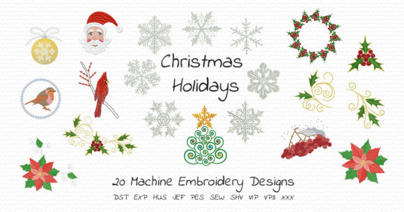 Christmas Holidays Embroidery Bundle Review