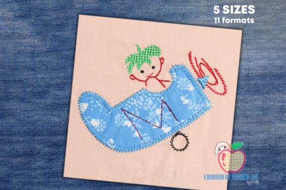 Cute Little Pilot Embroidery Applique Review