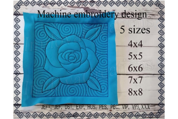 Quilt Block - Rose: A Delicate Touch for Gifts