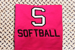 S for Softball: A Charming Applique Design
